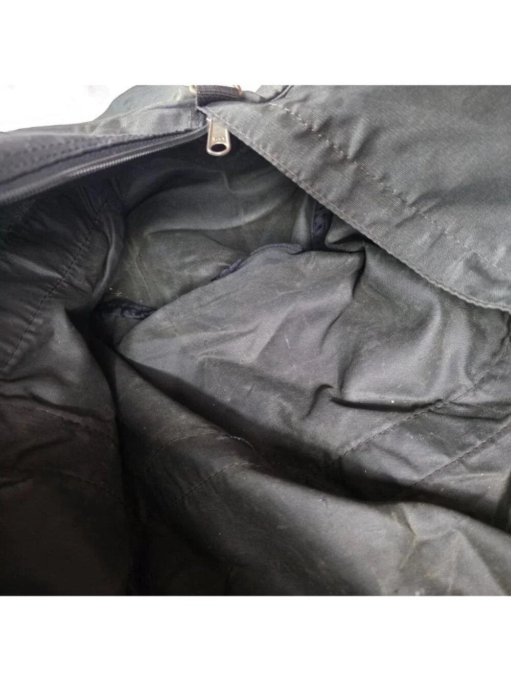 Vintage Eddie Bauer Expedition Outfitter Handled Duffel Bag Black Large